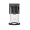 Z-Lite Bar Harbor Outdoor Wall, 1-Light, 5 In.W x 5.75 In.L x 9 In.H, Sand Black/Clear seedy 5004S-BK - alternate 7